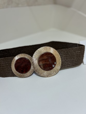 Ceinture élastique femme boucle dorée chic | C pour Elle