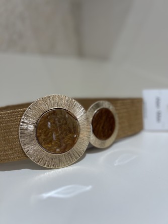 Ceinture élastique femme boucle dorée chic | C pour Elle