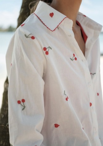 Chemise à cerises femme tendance été | C pour Elle