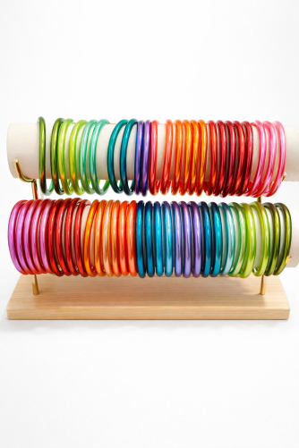 Bracelets joncs colorés femme tendance été | C pour Elle